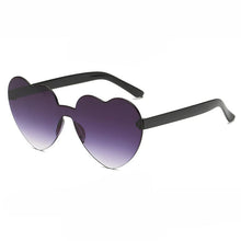 Load image into Gallery viewer, Trending Cat Eye Sunglasses Big Heart Popular Heart Sharp flash of light Glitter Pink Glasses High Quality Shades for Female