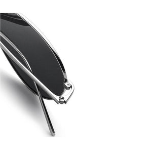 2023 Aluminium Alloy Silver Frame Men Sunglasses Folding Polarized Driving Glasses