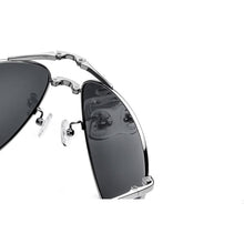 Load image into Gallery viewer, 2023 Aluminium Alloy Silver Frame Men Sunglasses Folding Polarized Driving Glasses