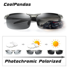 Load image into Gallery viewer, 2022 Aluminum Rimless Pochromic Sunglasses Men Polarized Day Night Driving Glasses Chameleon Anti-Glare gafas de sol hombre