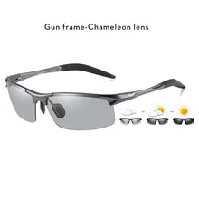 Load image into Gallery viewer, 2022 Aluminum Rimless Pochromic Sunglasses Men Polarized Day Night Driving Glasses Chameleon Anti-Glare gafas de sol hombre