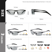 Load image into Gallery viewer, 2022 Aluminum Rimless Pochromic Sunglasses Men Polarized Day Night Driving Glasses Chameleon Anti-Glare gafas de sol hombre