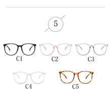 Load image into Gallery viewer, 2023 Anti Blue Light Decorative Glasses Round Computer Anti-blue Eye Glasses with Frame Transparent Eyewear Women Glasses Frame