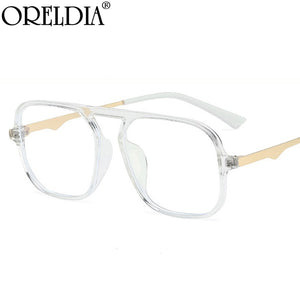 2023 Anti-blue Glasses Pilot Eyewear Optical Classic Frame Women Men  Metal Glasses Frames Retro Clear Myopia Frame UV400