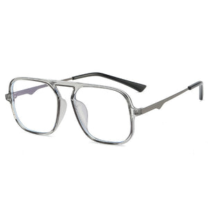 2023 Anti-blue Glasses Pilot Eyewear Optical Classic Frame Women Men  Metal Glasses Frames Retro Clear Myopia Frame UV400