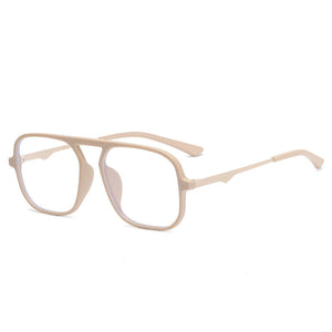 2023 Anti-blue Glasses Pilot Eyewear Optical Classic Frame Women Men  Metal Glasses Frames Retro Clear Myopia Frame UV400