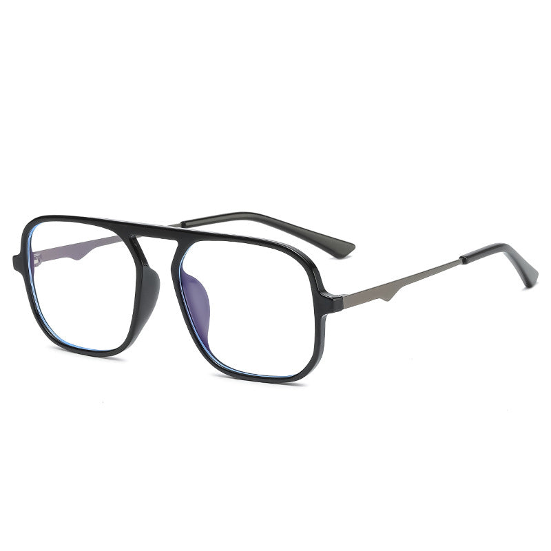 2023 Anti-blue Glasses Pilot Eyewear Optical Classic Frame Women Men  Metal Glasses Frames Retro Clear Myopia Frame UV400