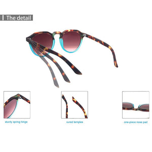 2023 Beach Glasses Photochromic Women Sunglasses Stylish Retro Round Frame Sun Protection And UV 400 Protection