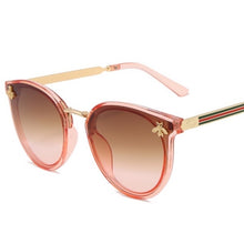 Load image into Gallery viewer, 2022 Bee Women&#39;s Sunglasses Oval Metal Frame Little Bee Men&#39;s Sunglasses UV400 Classic Retro Brand Sport  Glasses