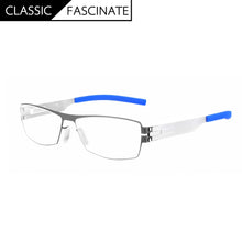 Carica l&#39;immagine nel visualizzatore di Gallery, 2023 Berlin  Screwless Irregular Square Myopia Glasses Frame for Men Women Prescription Reading Computer Eyeglasses