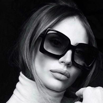 2022 Big Frame Fashion Oversized Sunglasses Women Brand Designer Plastic Female Gradient Sun Glasses gafas de sol mujer UV400