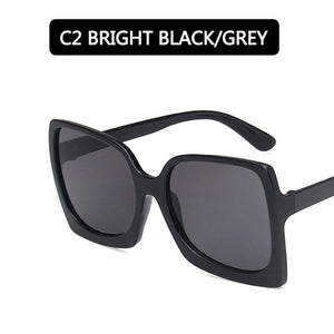 2022 Big Frame Fashion Oversized Sunglasses Women Brand Designer Plastic Female Gradient Sun Glasses gafas de sol mujer UV400