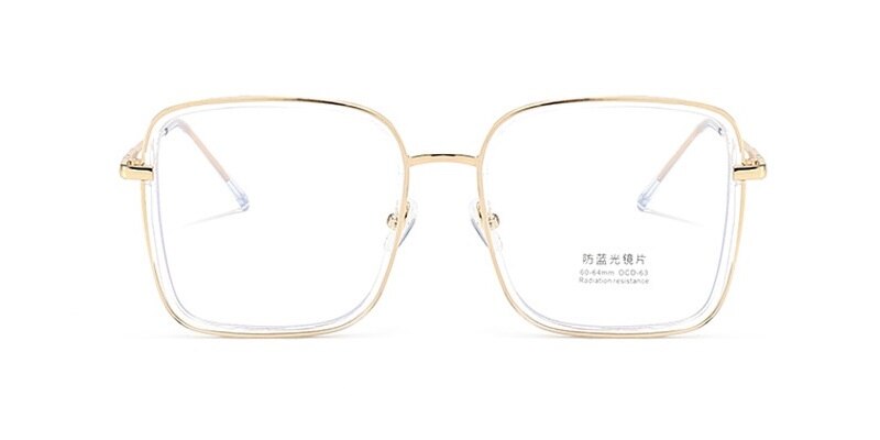 2023 Blue Light Blocking Glasses Women Square Eyeglasses Frame Men Computer Lens Radiation Protection Anti Blue Glsses