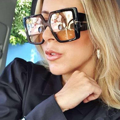2023 Brand Design Oversized Square Tom Sunglasses For Women Men Retro Summer Driving Travel Uv400 Big Sun Glasses Shades