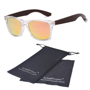 2023 Brand Designer Black Walnut Sunglasses Men Polarized Wood Sunglasses Bamboo Glasses Male UV400 Driving Wooden Eyewear Bag