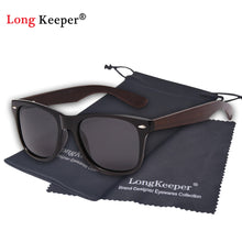 Load image into Gallery viewer, 2023 Brand Designer Black Walnut Sunglasses Men Polarized Wood Sunglasses Bamboo Glasses Male UV400 Driving Wooden Eyewear Bag