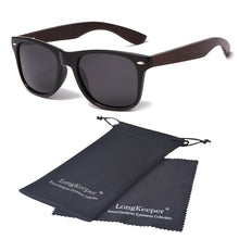 Load image into Gallery viewer, 2023 Brand Designer Black Walnut Sunglasses Men Polarized Wood Sunglasses Bamboo Glasses Male UV400 Driving Wooden Eyewear Bag