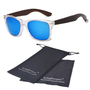 2023 Brand Designer Black Walnut Sunglasses Men Polarized Wood Sunglasses Bamboo Glasses Male UV400 Driving Wooden Eyewear Bag
