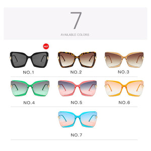 2023 Brand Designer T Sunglasses Women Oversized Square Metal Frame Sun glasses Female Big Shades Retro Glasses Oculos  UV400