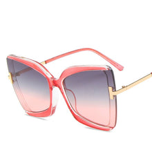 Load image into Gallery viewer, 2023 Brand Designer T Sunglasses Women Oversized Square Metal Frame Sun glasses Female Big Shades Retro Glasses Oculos  UV400