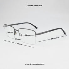 Load image into Gallery viewer, 2023 Brand Half frame eyeglasses women Square Glasses Frame men myopia computer spectacle frames Vintage Handmade designer nerd