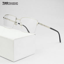 Load image into Gallery viewer, 2023 Brand Half frame eyeglasses women Square Glasses Frame men myopia computer spectacle frames Vintage Handmade designer nerd