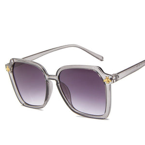 2023 Brand Oversized trend sunglasses retro wild little bee sunglasses simple  Gradient uv400