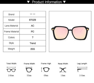 2023 Brand Oversized trend sunglasses retro wild little bee sunglasses simple  Gradient uv400
