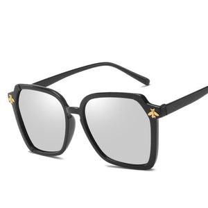2023 Brand Oversized trend sunglasses retro wild little bee sunglasses simple  Gradient uv400