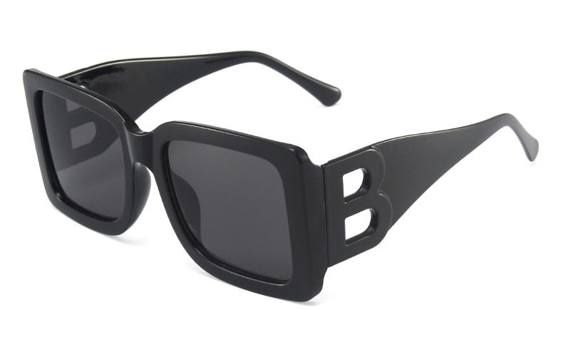 2022 Brand Square Sunglasses Woman Oversized Black Style Shades For Women Big Frame Fashion Sunglasses Female UV400 Glasses