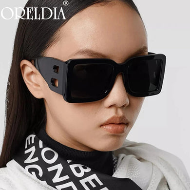 2023 Brand Square Sunglasses Woman Retro Oversized Black Style Shades For Women Big Frame Sun Glasses UV400 Eyewear