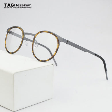 2023 Brand round optical glasses frame men Vintage eye glasses frames for women computer myopia eyeglasses spectacles Nerd L9704