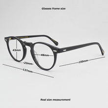 Load image into Gallery viewer, 2023 Brand round optical glasses frame women eye glasses frames for men computer myopia eyeglasses mens spectacles Nerd ov5186