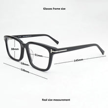 Load image into Gallery viewer, 2023 Brand square optical glasses frame men Retro eyeglasses computer myopia eye glasses frames for women spectacles FT5661-B