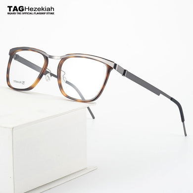 2023 Brand titanium Glasses Frame men Retro Square designer eyeglasses frames for women myopia computer Denmark spectacle frames