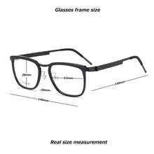 Load image into Gallery viewer, 2023 Brand titanium Glasses Frame men Retro Square designer eyeglasses frames for women myopia computer Denmark spectacle frames