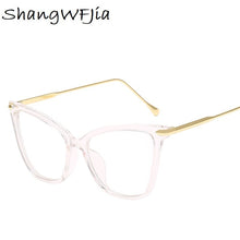 Load image into Gallery viewer, 2023 Cat Eye Frames Eyeglasses Brand design Women transparent Frame for men Big frame eye galses female clear lens Spectacle