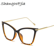 Load image into Gallery viewer, 2023 Cat Eye Frames Eyeglasses Brand design Women transparent Frame for men Big frame eye galses female clear lens Spectacle