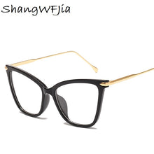 Load image into Gallery viewer, 2023 Cat Eye Frames Eyeglasses Brand design Women transparent Frame for men Big frame eye galses female clear lens Spectacle