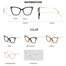 Load image into Gallery viewer, 2023 Cat Eye Glasses Clear Frame Women Transparent Myopia Optical Glasses Frame Cat Eyeglasses Frames female Spectacle