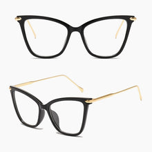 Carica l&#39;immagine nel visualizzatore di Gallery, 2022 Cat Eye Montature per occhiali Donne Brand Design Lenti trasparenti Miopia Cateye occhiali Telaio femminile Occhiali trasparenti Cornice per occhiali