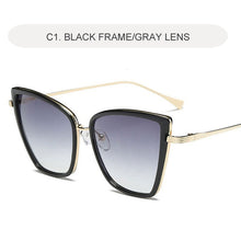 Load image into Gallery viewer, 2022 Cat Eye Sunglasses Women Brand Designer Alloy Sun Glasses Vintage Metal Female Glasses Oculos Feminino Gafas De Sol UV400