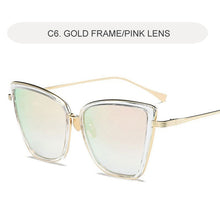 Load image into Gallery viewer, 2022 Cat Eye Sunglasses Women Brand Designer Alloy Sun Glasses Vintage Metal Female Glasses Oculos Feminino Gafas De Sol UV400