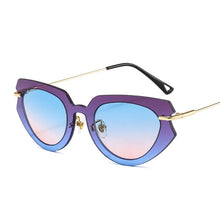 Load image into Gallery viewer, 2023 Cat Eye Sunglasses Women Small Frame Vintage Sun Glasses Men Shades Retro One Piece Oculos UV400