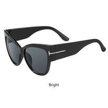 Load image into Gallery viewer, 2023 Cat Eye Sunglasses Women Brand Designer Sunglasses Women Big Black oversized Sun Glasses Lunette De Soleil Femm
