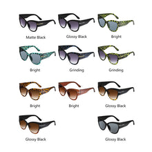 Load image into Gallery viewer, 2023 Cat Eye Sunglasses Women Brand Designer Sunglasses Women Big Black oversized Sun Glasses Lunette De Soleil Femm