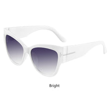 Load image into Gallery viewer, 2023 Cat Eye Sunglasses Women Brand Designer Sunglasses Women Big Black oversized Sun Glasses Lunette De Soleil Femm