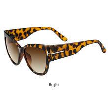 Load image into Gallery viewer, 2023 Cat Eye Sunglasses Women Brand Designer Sunglasses Women Big Black oversized Sun Glasses Lunette De Soleil Femm