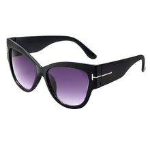 Load image into Gallery viewer, 2023 Cat Eye Sunglasses Women Brand Designer Sunglasses Women Big Black oversized Sun Glasses Lunette De Soleil Femm