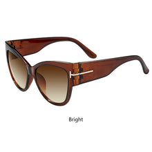 Load image into Gallery viewer, 2023 Cat Eye Sunglasses Women Brand Designer Sunglasses Women Big Black oversized Sun Glasses Lunette De Soleil Femm